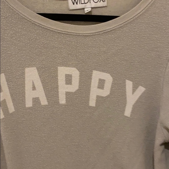 WILDFOX:oversized “ HAPPY “ lightweight sweatshirt - Picture 2 of 5